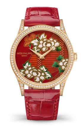 Patek Philippe Calatrava 5077 Kimonos with Floral Patterns 5077/100R-056 Replica Watch